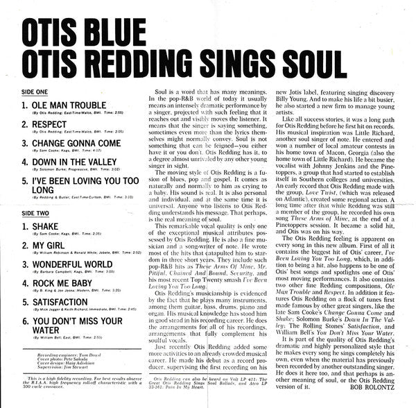 USED: Otis Redding - Otis Blue / Otis Redding Sings Soul (CD, Album, Mono, RE, RM, RP, WMM) - Used - Used