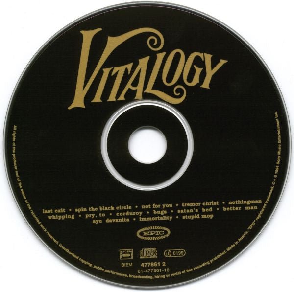 USED: Pearl Jam - Vitalogy (CD, Album, Dig) - Used - Used
