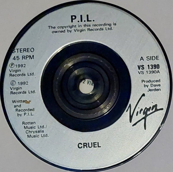 USED: PiL* - Cruel (7", Single) - Used - Used