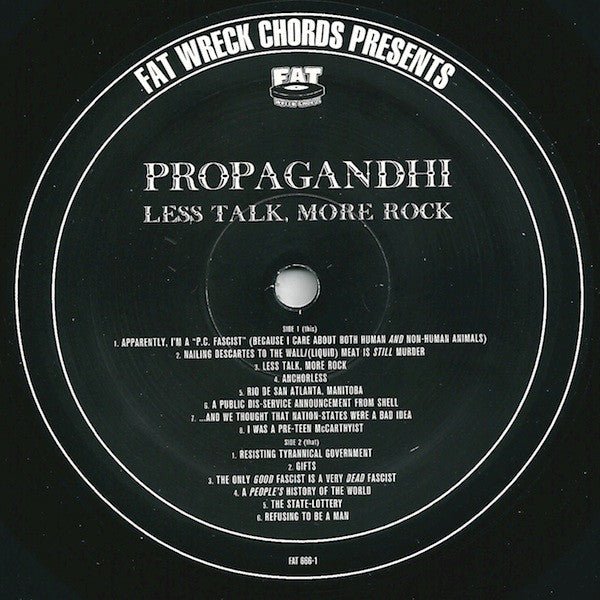 USED: Propagandhi - Less Talk, More Rock (LP, Album) - Used - Used