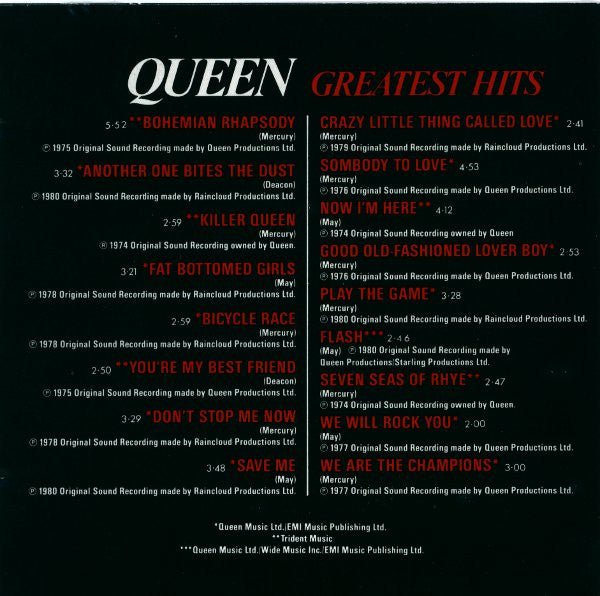 USED: Queen - Greatest Hits (CD, Comp, RE) - Used - Used