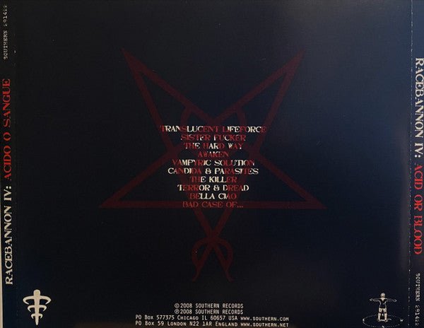 USED: Racebannon - IV: Acid Or Blood (CD, Album) - Used - Used