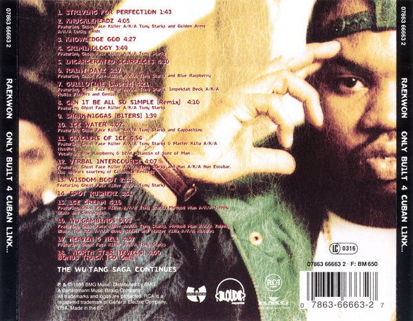 USED: Raekwon - Only Built 4 Cuban Linx... (CD, Album) - Used - Used