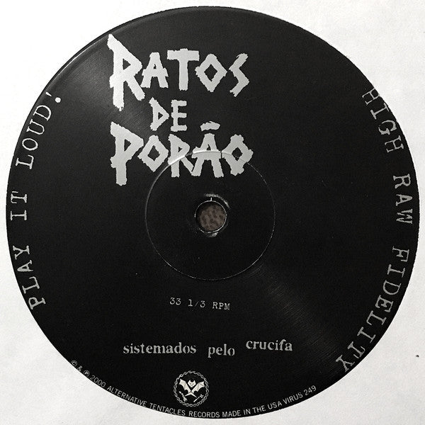 USED: Ratos De Porão - Sistemados Pelo Crucifa (LP, Album) - Used - Used