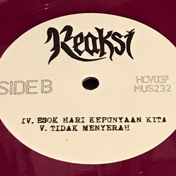 USED: Reaksi - Esok Hari Kepunyaan Kita (7", EP, Pin) - Used - Used