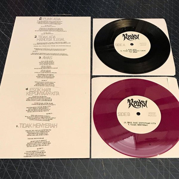 USED: Reaksi - Esok Hari Kepunyaan Kita (7", EP, Pin) - Used - Used