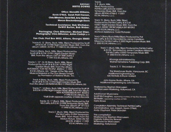 USED: R.E.M. - In Time (The Best Of R.E.M. 1988 - 2003) (CD, Comp) - Used - Used
