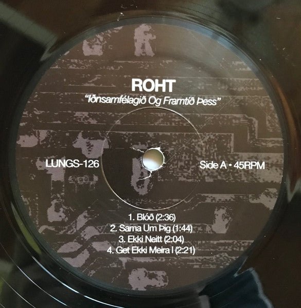 USED: Roht - Iðnsamfélagið Og Framtíð Þess (LP) - Used - Used