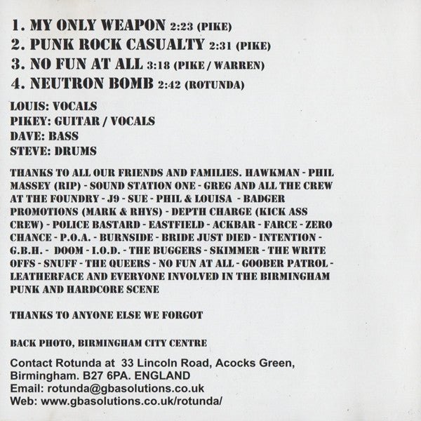 USED: Rotunda - My Only Weapon (CD, EP) - Used - Used