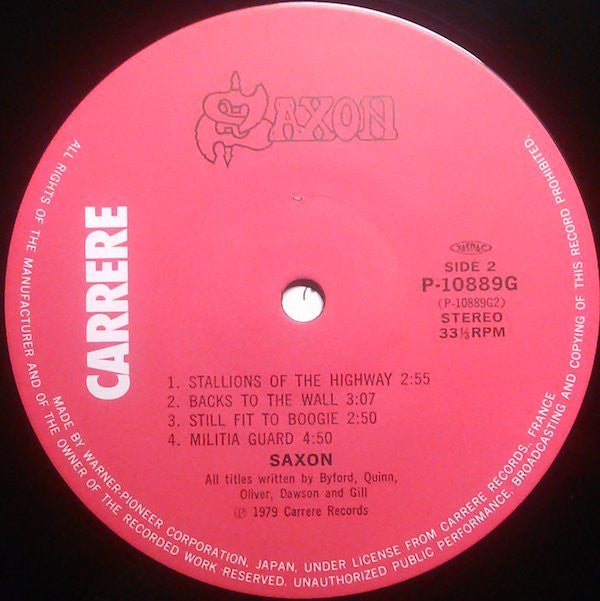 USED: Saxon - Saxon (LP, Album) - Used - Used