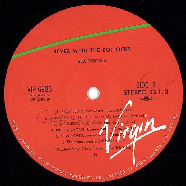 USED: Sex Pistols - Never Mind The Bollocks Here's The Sex Pistols (LP, Album, RE) - Used - Used