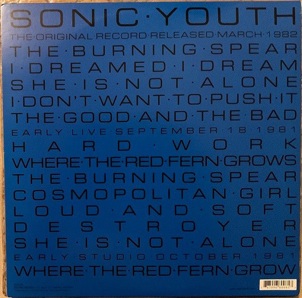 USED: Sonic Youth - Sonic Youth (LP, Album, RE, RM + LP) - Used - Used