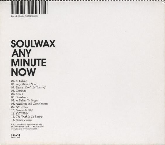 USED: Soulwax - Any Minute Now (CD, Album, O - C) - Used - Used