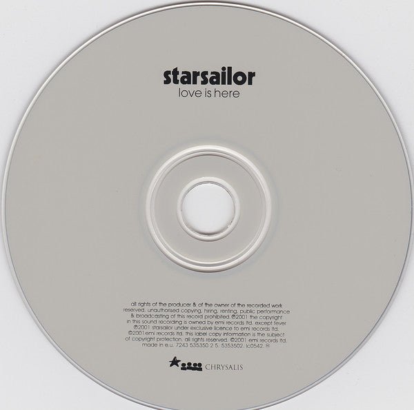 USED: Starsailor - Love Is Here (CD, Album) - Used - Used