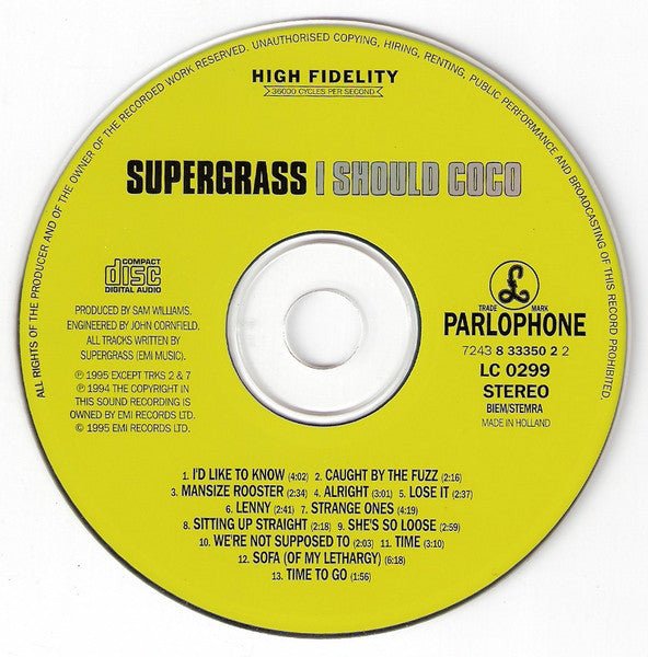 USED: Supergrass - I Should Coco (CD, Album) - Used - Used