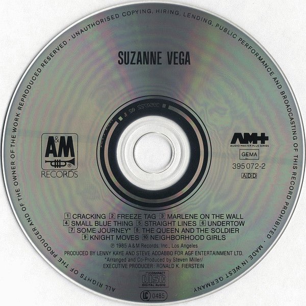 USED: Suzanne Vega - Suzanne Vega (CD, Album, RE) - Used - Used