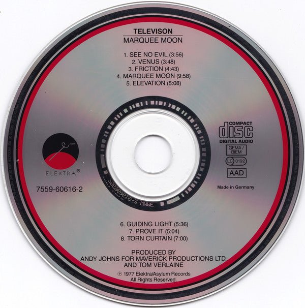 USED: Television - Marquee Moon (CD, Album, RE, RP) - Used - Used