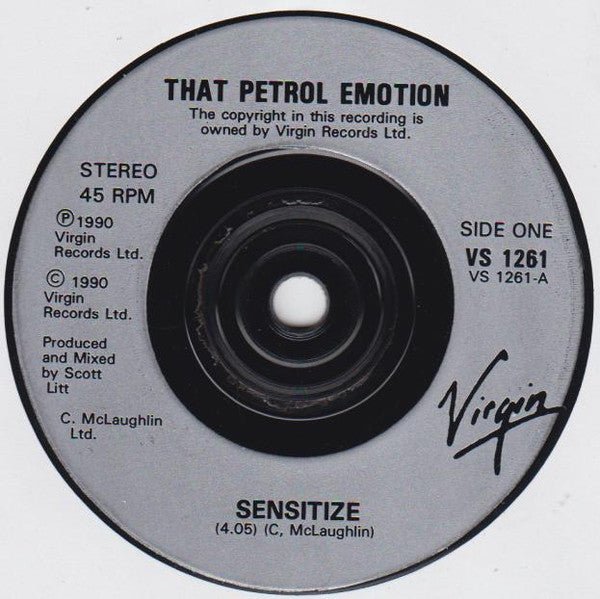 USED: That Petrol Emotion - Sensitize (7", Single, Inj) - Used - Used