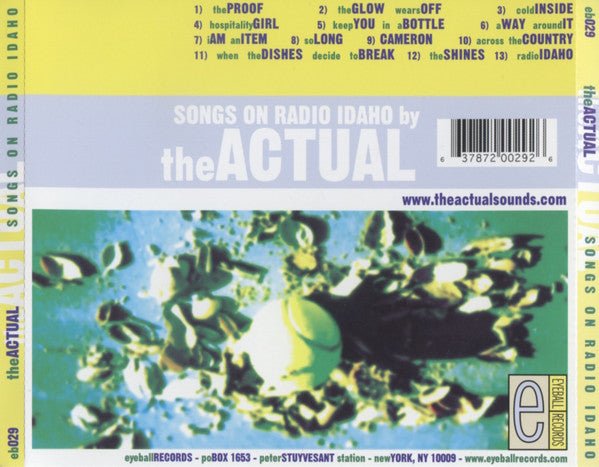 USED: The Actual - Songs On Radio Idaho (CD, Album) - Used - Used