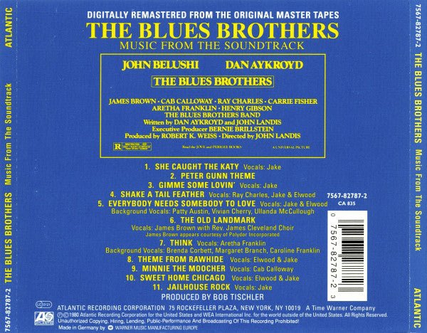 USED: The Blues Brothers - The Blues Brothers (Music From The Soundtrack) (CD, Album, RE, RM) - Used - Used
