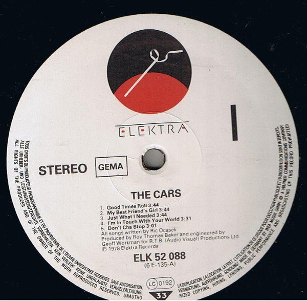 USED: The Cars - The Cars (LP, Album, RE) - Used - Used