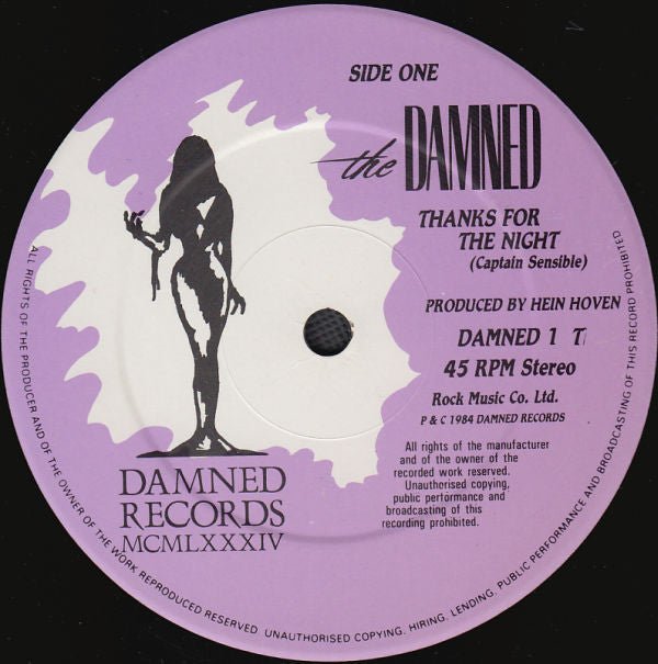 USED: The Damned - Thanks For The Night (12", Single) - Used - Used