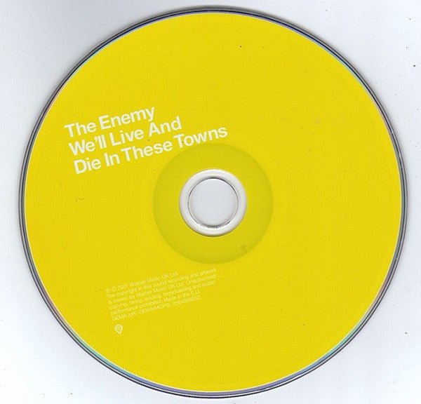 USED: The Enemy - We'll Live And Die In These Towns (CD, Album) - Used - Used