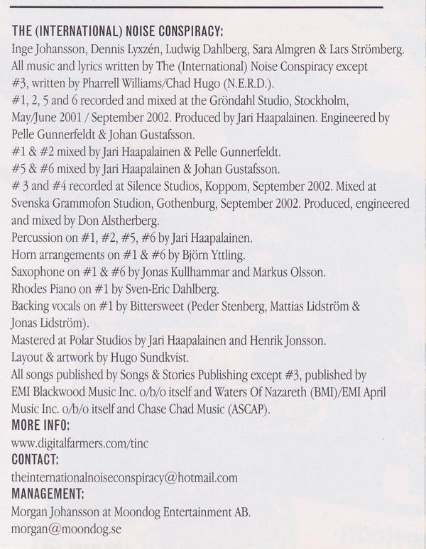 USED: The International Noise Conspiracy - Bigger Cages, Longer Chains (CD, Maxi) - Used - Used