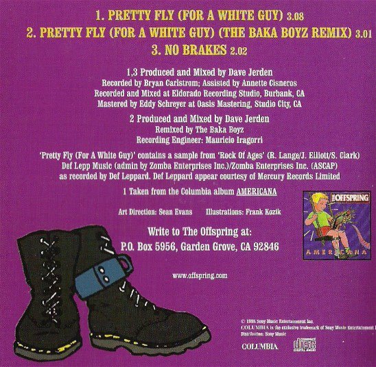 USED: The Offspring - Pretty Fly (For A White Guy) (CD, Single) - Used - Used