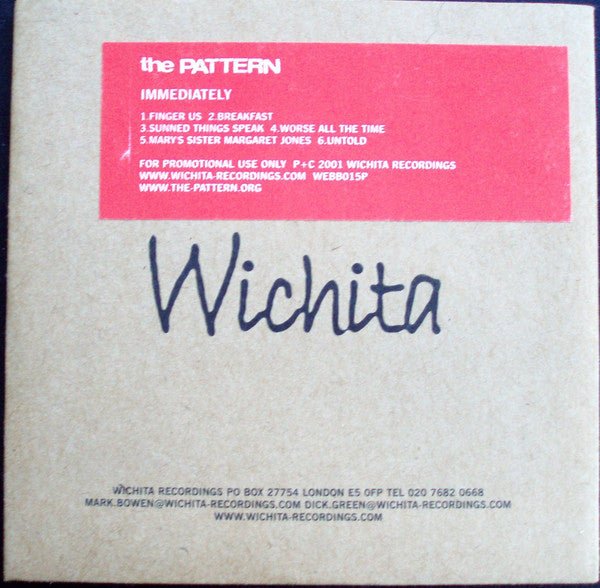 USED: The Pattern - Immediately (CD, Promo) - Used - Used