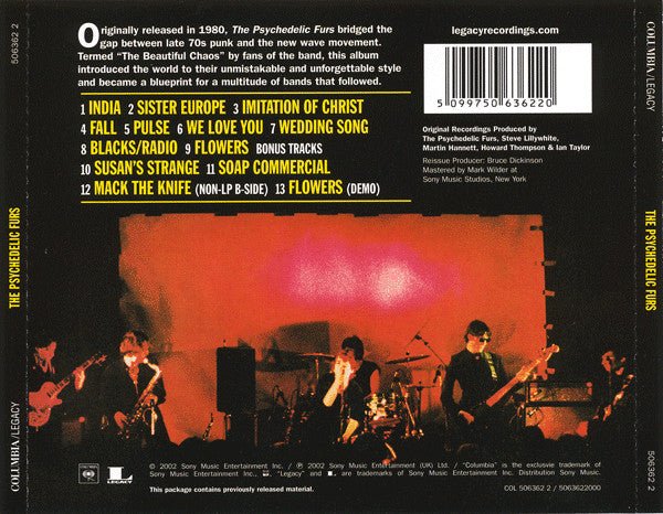 USED: The Psychedelic Furs - The Psychedelic Furs (CD, Album, RE) - Used - Used