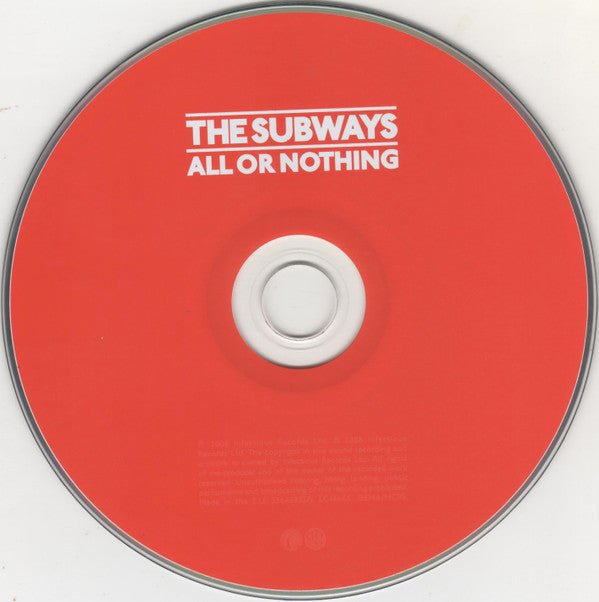 USED: The Subways - All Or Nothing (CD, Album) - Used - Used