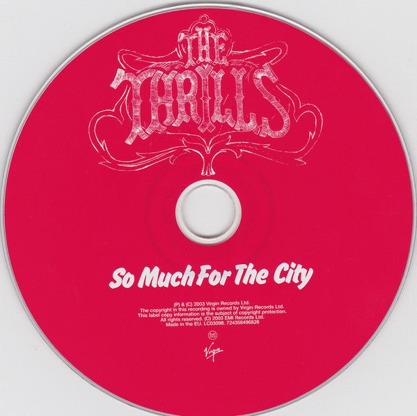 USED: The Thrills - So Much For The City (CD, Album) - Used - Used