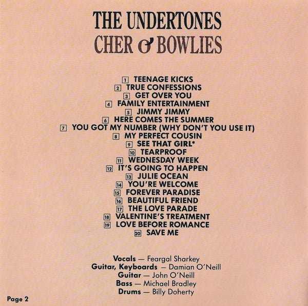 USED: The Undertones - Cher O'Bowlies - The Pick Of The Undertones (CD, Comp) - Used - Used