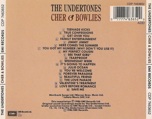 USED: The Undertones - Cher O'Bowlies - The Pick Of The Undertones (CD, Comp) - Used - Used