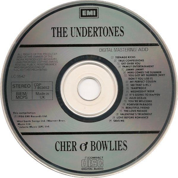 USED: The Undertones - Cher O'Bowlies - The Pick Of The Undertones (CD, Comp) - Used - Used