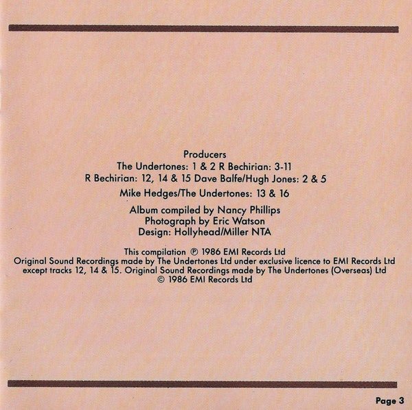 USED: The Undertones - Cher O'Bowlies - The Pick Of The Undertones (CD, Comp) - Used - Used