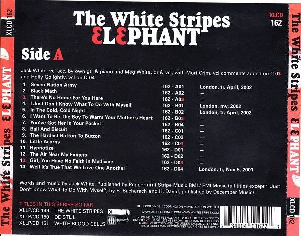 USED: The White Stripes - Elephant (CD, Album, MPO) - Used - Used