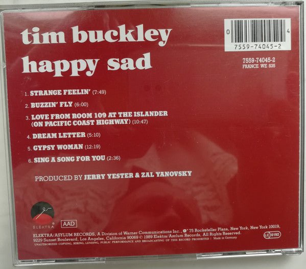 USED: Tim Buckley - Happy Sad (CD, Album) - Used - Used