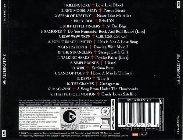 USED: Various - 80s Alternative - The Darker Side Of The Decade (CD, Comp, Copy Prot.) - Used - Used