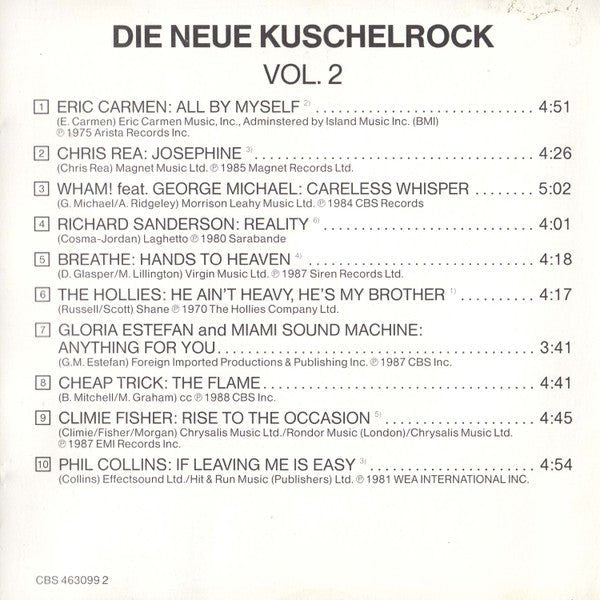 USED: Various - Die Neue Kuschelrock CD 2 (CD, Comp) - Used - Used