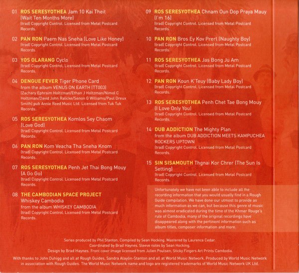 USED: Various - The Rough Guide To Psychedelic Cambodia (2xCD, Comp, S/Edition) - Used - Used