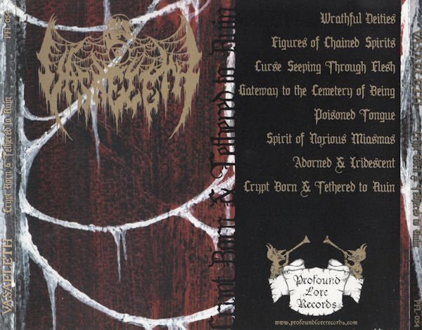 USED: Vasaeleth - Crypt Born & Tethered To Ruin (CD, Album) - Used - Used