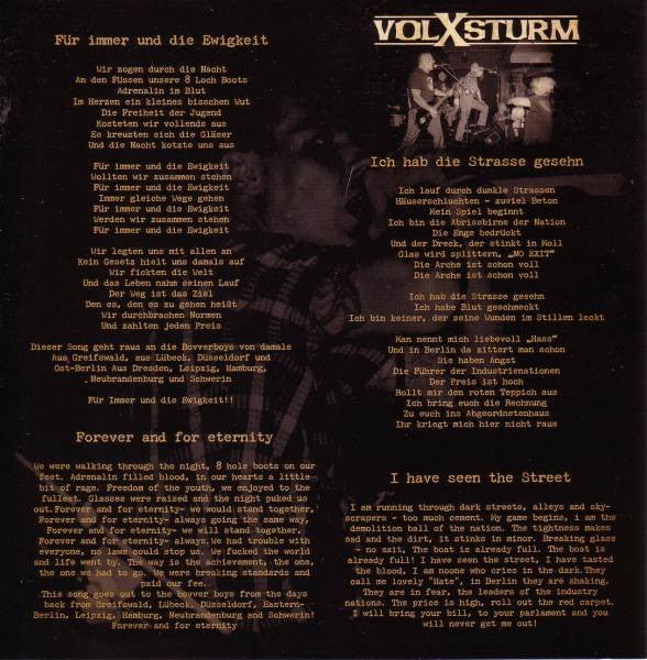 USED: Volxsturm / Harrington Saints - 40 Years ...And Still Going Strong! (7", Ltd, Yel) - Used - Used