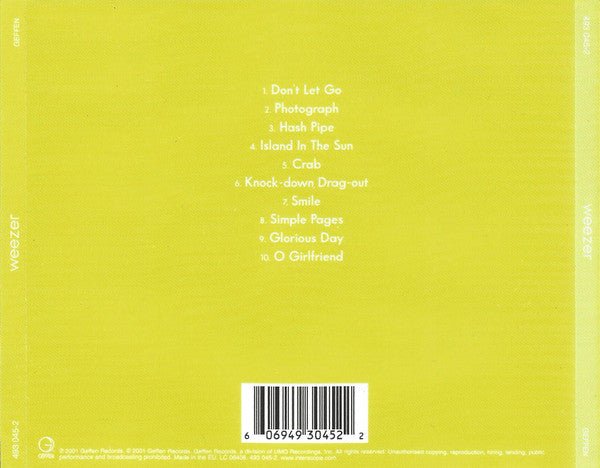 USED: Weezer - Weezer (CD, Album) - Used - Used