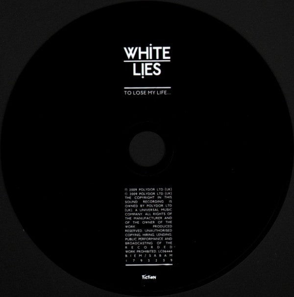 USED: White Lies - To Lose My Life... (CD, Album, Bla) - Used - Used