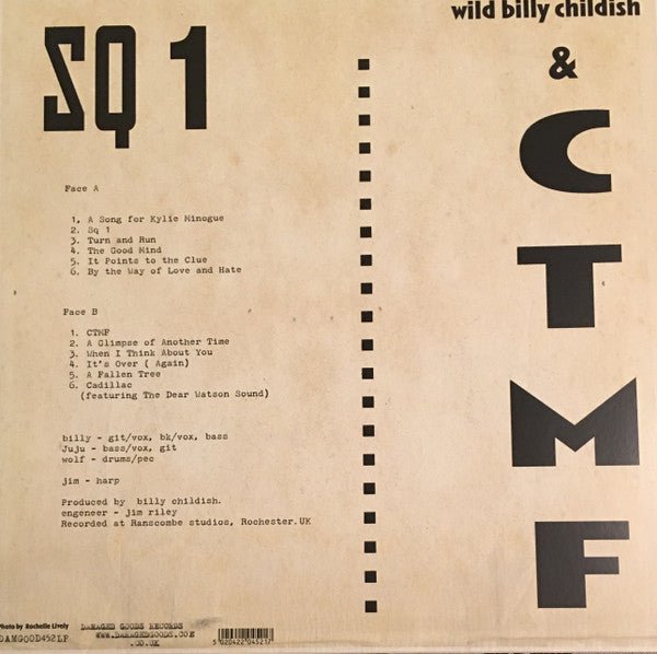 USED: Wild Billy Childish* & CTMF - SQ 1 (LP, Album, Lig) - Used - Used