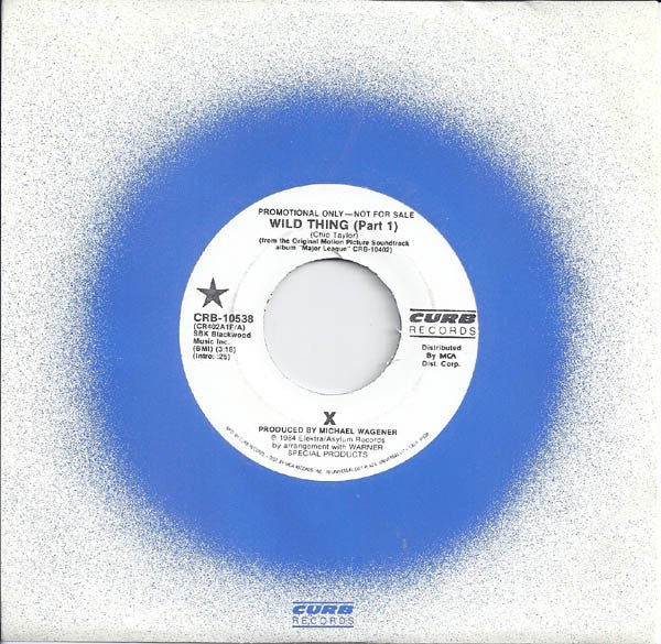 USED: X - Wild Thing (7", Promo) - Used - Used