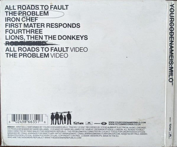 USED: Yourcodenameis:milo - All Roads To Fault (CD, EP, Enh, Dig) - Used - Used
