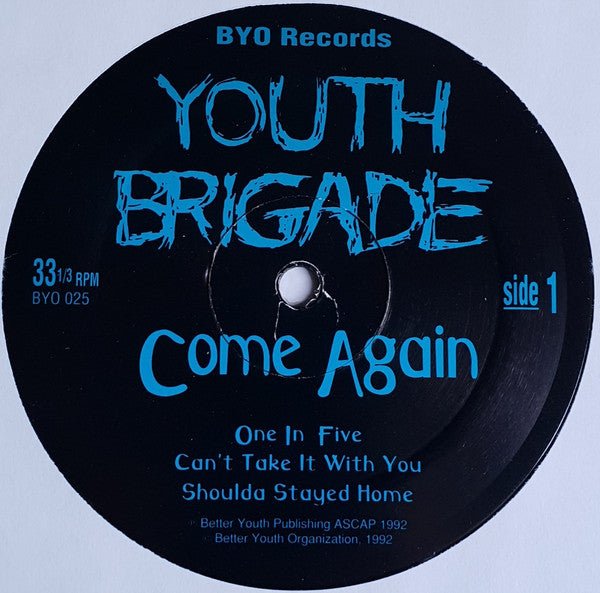 USED: Youth Brigade - Come Again (12", MiniAlbum) - Used - Used